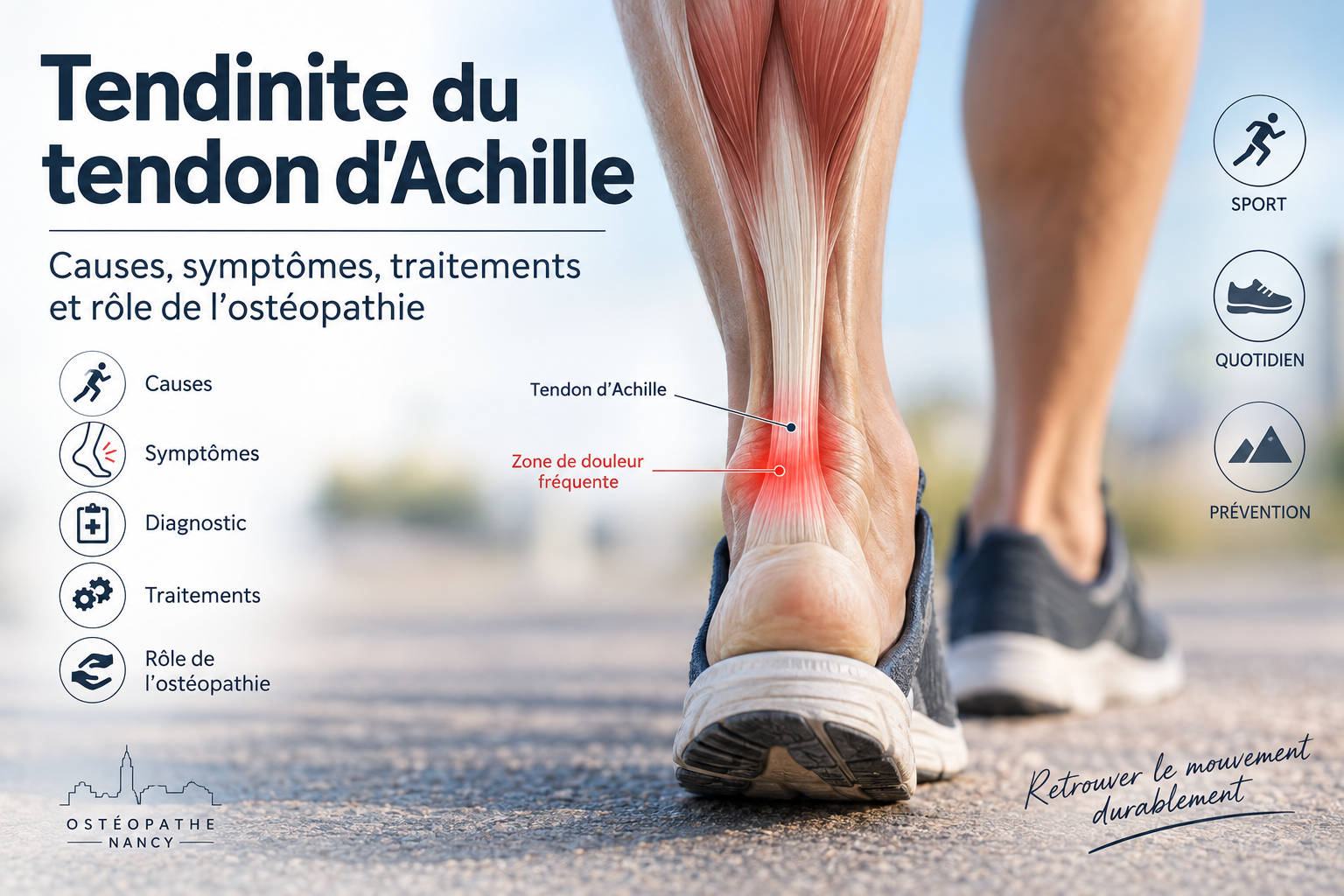 Tendinopathie d’Achille Nancy